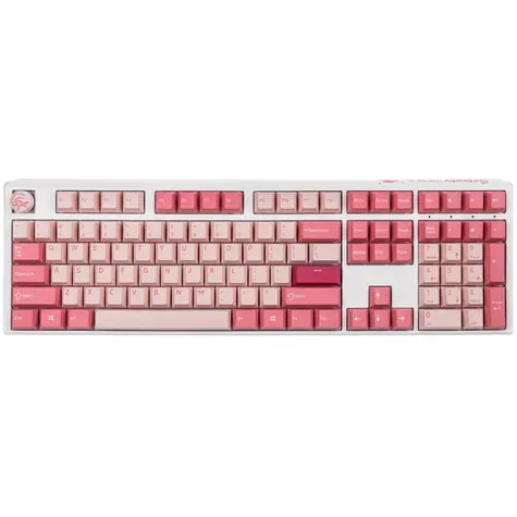 Ducky One 3 Cherry MX-Blue růžová / herní klávesnice / mechanická / drátová USB-C / US