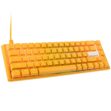Ducky One 3 Yellow Cherry MX-Black žlutá / herní klávesnice / podsvícená / mechanická / drátová USB-C / US