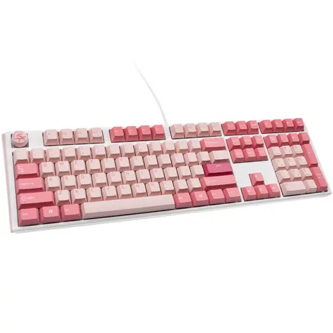Ducky One 3 Cherry MX-Speed-Silver růžová / herní klávesnice / mechanická / drátová USB-C / US