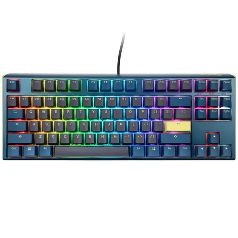Ducky One 3 Daybreak TKL Cherry MX-Black modrá / herní klávesnice / podsvícená / mechanická / drátová USB-C / US