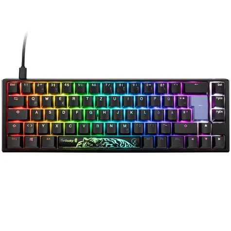 Ducky One 3 Classic Cherry MX-Speed-Silver černá / herní klávesnice / podsvícená / mechanická / drátová USB-C / DE