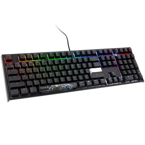 Ducky One 2 PBT Cherry MX-Black černá / herní klávesnice / podsvícená / mechanická / drátová USB-C / US 