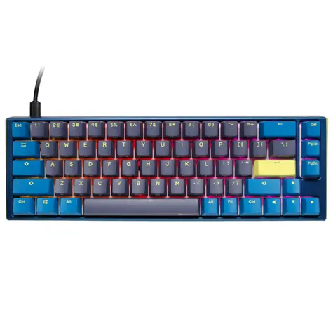 Ducky One 3 Daybreak Cherry MX-Speed-Silver modrá / herní klávesnice / mechanická / drátová USB-C / US