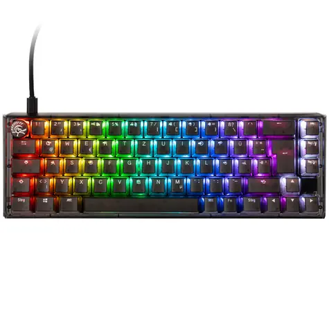 Ducky One 3 Aura Cherry MX-Silent-Red černá / herní klávesnice / podsvícená / mechanická / drátová USB-C / DE