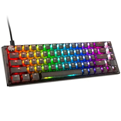 Ducky One 3 Aura Kailh Jellyfish Y černá / herní klávesnice / podsvícená / mechanická / drátová USB-C / US