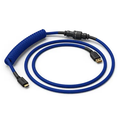 Glorious Coiled Cable modrá / USB-C (M) - USB-A (M) / 1.37m