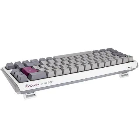 Ducky One 3 Cherry MX-Red šedá / herní klávesnice / podsvícená / mechanická / drátová USB-C / DE