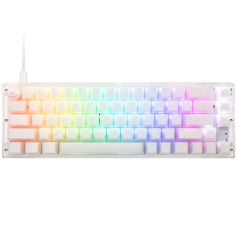 Ducky One 3 Aura Cherry MX-Speed-Silver bílá / herní klávesnice / podsvícená / mechanická / drátová USB-C / US