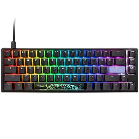 Ducky One 3 Classic Cherry MX-Silent-Red černá / herní klávesnice / podsvícená / mechanická / drátová USB-C / US