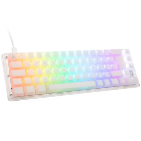 Ducky One 3 Aura Cherry MX-Speed-Silver bílá / herní klávesnice / podsvícená / mechanická / drátová USB-C / DE