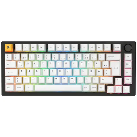 Glorious GMMK Pro Black Slate 75% TKL černá / herní klávesnice / mechanická / spínače Fox / RGB / DE Layout
