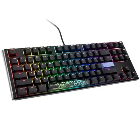 Ducky One 3 Classic TKL Cherry MX-Speed-Silver černá / herní klávesnice / mechanická / drátová USB-C / US