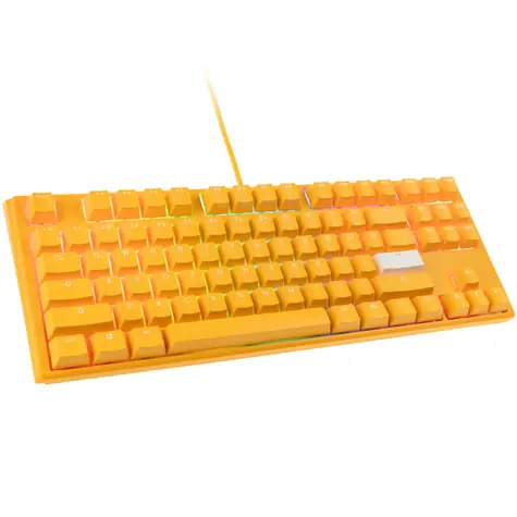 Ducky One 3 Yellow TKL Cherry MX-Speed-Silver žlutá / herní klávesnice / mechanická / drátová USB-C / US