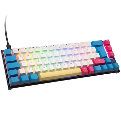 Ducky Mecha SF Limited Dawn Edition Cherry MX-Speed-Silver modrá / herní klávesnice / drátová USB-C / DE