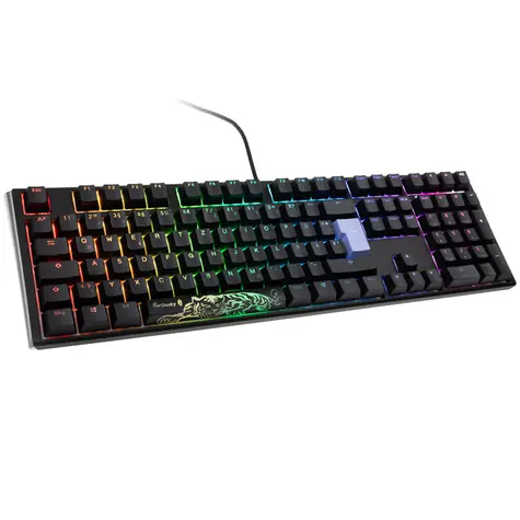 Ducky One 3 Classic Cherry MX-Red černá / herní klávesnice / podsvícená / mechanická / drátová USB-C / DE