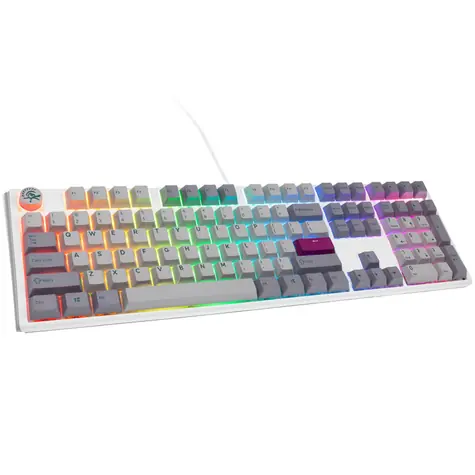 Ducky One 3 Cherry MX-Red šedá / herní klávesnice / podsvícená / mechanická / drátová USB-C / US