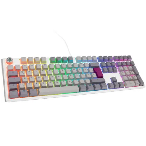 Ducky One 3 Cherry MX-Brown šedá / herní klávesnice / podsvícená / mechanická / drátová USB-C / DE