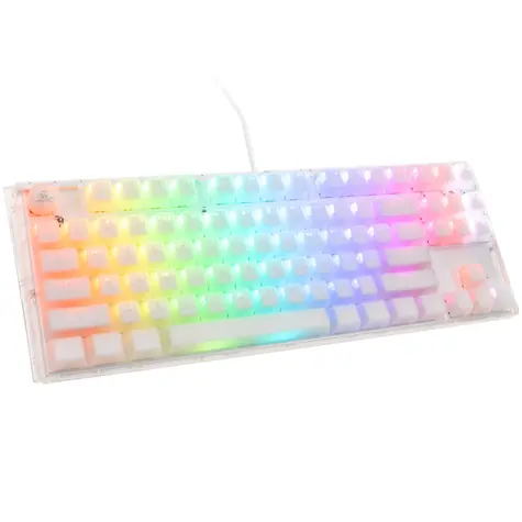 Ducky One 3 Aura TKL Kailh Jellyfish Y bílá / herní klávesnice / podsvícená / mechanická / drátová USB-C / US
