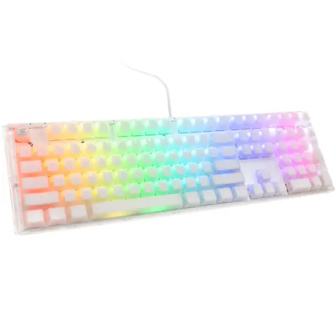 Ducky One 3 Aura Cherry MX-Brown bílá / herní klávesnice / podsvícená / mechanická / drátová USB-C / US