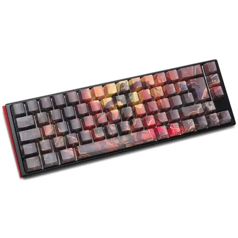 Ducky x Doom One 3 Cherry MX-Brown černá / herní klávesnice / podsvícená / mechanická / drátová USB-C / DE