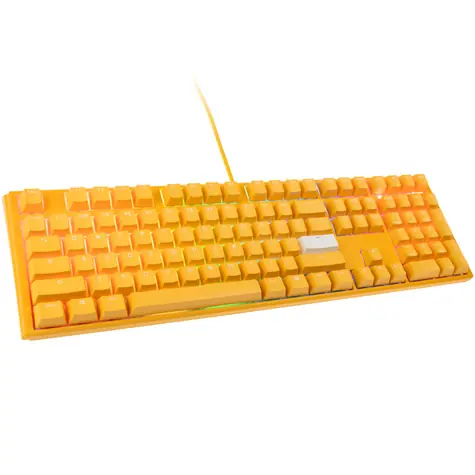 Ducky One 3 Yellow Cherry MX-Silent-Red žlutá / herní klávesnice / mechanická / drátová USB-C / US
