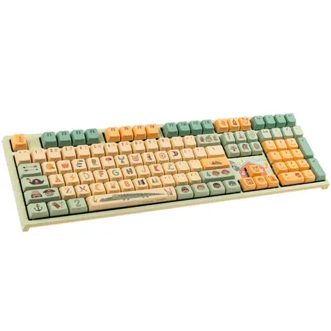 Ducky x Dimanche One 2 Pro Peter Pan Varmilo V2 Iris zelená / herní klávesnice / mechanická / drátová USB-C / US