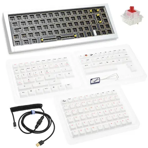 Ducky Outlaw 65 Barebone / RGB / ISO Layout / 1100g / stříbrná 