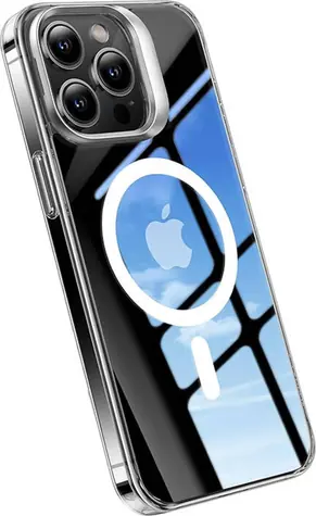 Torras UPRO Lstand Clear-Mag ochranný kryt pro Apple iPhone 15 transparentní