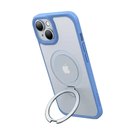 Torras Ostand Matte ochranný kryt pro Apple iPhone 15 modrá