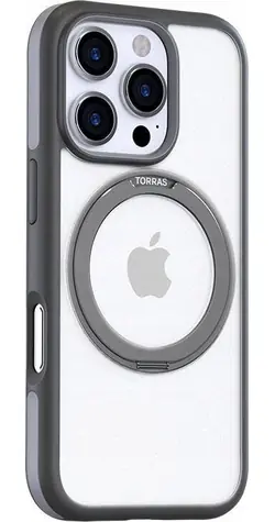 Torras Ostand R Fusion ochranný kryt pro Apple iPhone 16 Pro Max šedá