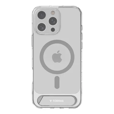 Torras Pstand Series ochranný kryt pro Apple iPhone 16 Pro transparentní