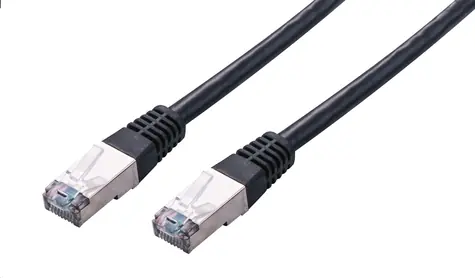 C-TECH patchcord Cat5e FTP 0.25 m černá