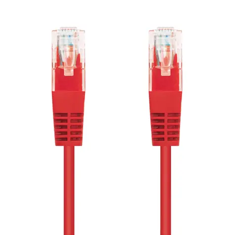 C-TECH patchcord Cat5e UTP 1 m červená