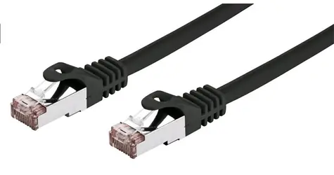 C-TECH patchcord Cat6 FTP 0.25 m černá