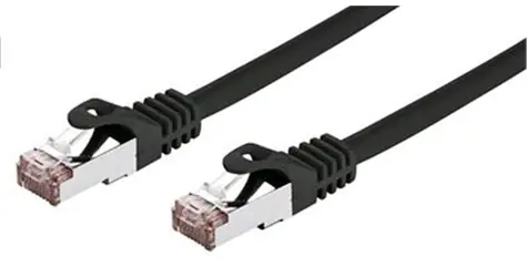 C-TECH patchcord Cat6 FTP 0.5 m černá