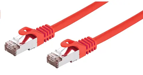 C-TECH patchcord Cat6 FTP 1 m červená