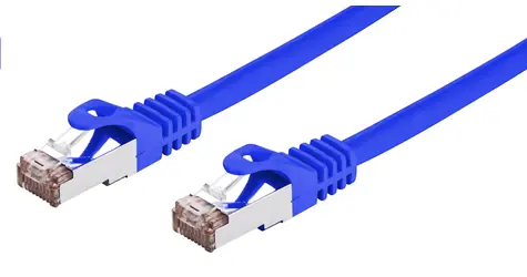 C-TECH patchcord Cat6 FTP 0.25 m modrá