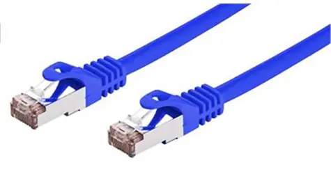 C-TECH patchcord Cat6 FTP 1 m modrá