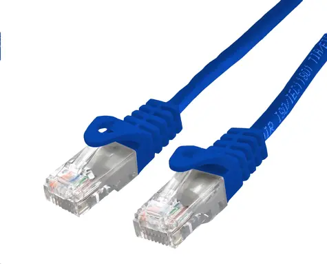 C-TECH patchcord Cat6 UTP 5 m modrá