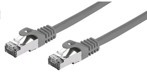 C-TECH patchcord Cat7 S/FTP 15 m šedá