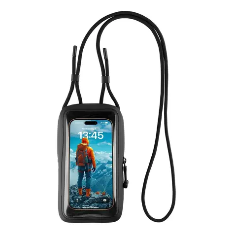 FIXED Voděodolné pouzdro na mobilní telefon Dry Case z hypalonu s certifikací IPX8 černé