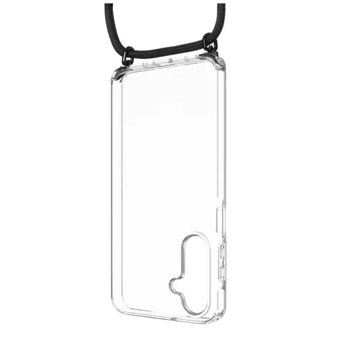 FIXED Pouzdro Pure Neck s odnímatelnou černou šňůrkou na krk pro Samsung Galaxy A16 4G/5G