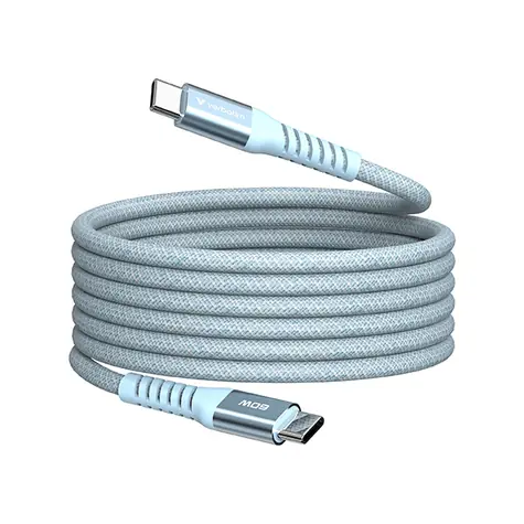 Verbatim 31852 Magnetický 60W USB-C kabel 1.2m modrá / USB-C(M) / USB-C(M) / 100 W / PD & QC 3.0