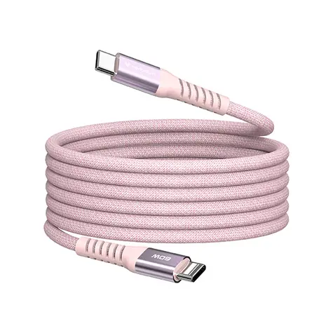 Verbatim 31853 Magnetický 60W USB-C kabel 1.2m růžová / USB-C(M) / USB-C(M) / 100 W / PD & QC 3.0