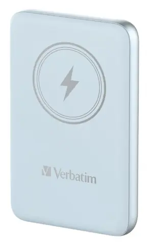 Verbatim Charge 'n' Go Magnetická bezdrátová powerbanka 10000mAh modrá / USB-C / MagSafe / 15-20W