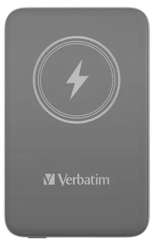Verbatim Charge 'n' Go Magnetická bezdrátová powerbanka 10000mAh šedá / USB-C / MagSafe / 15-20W