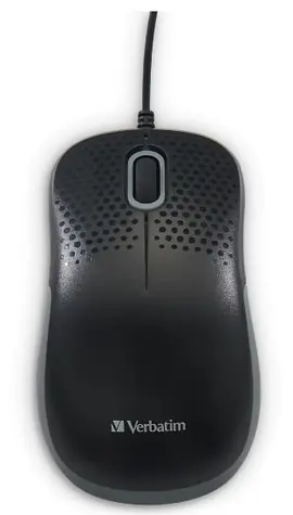 Verbatim 49024 Tichá optická myš černá / drátová / 1000DPI / USB-A / kabel 1.5m