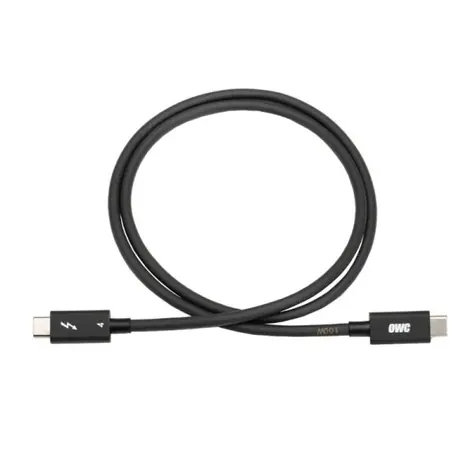OWC kabel Thunderbolt 4 (0.7m) černá / 2x USB 3.0 Typ-C (samec) s podporou TB4