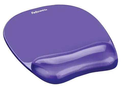 Fellowes CRYSTAL Gelová Podložka pod myš a zápěstí fialová