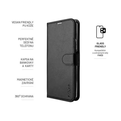 FIXED Opus Pouzdro typu kniha pro Realme 13+ 5G černá